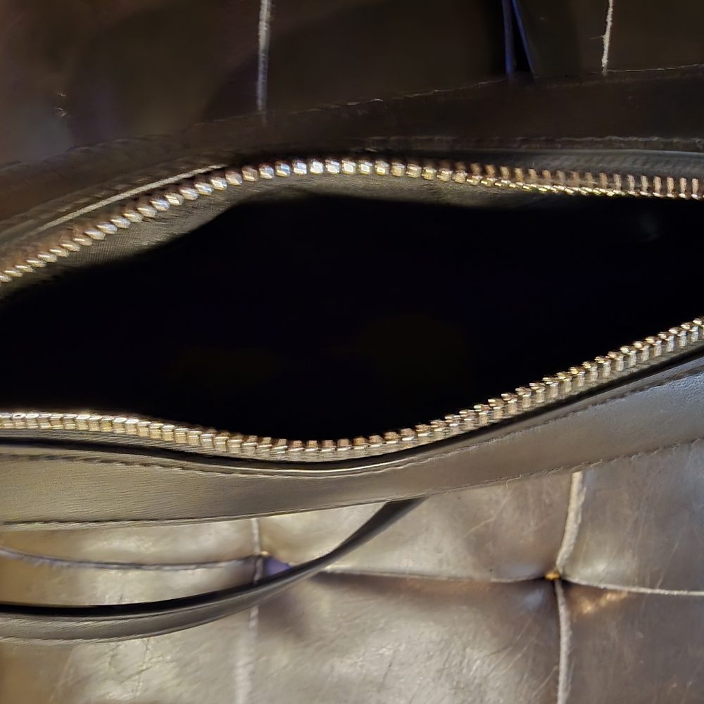 Michael Kors Black & Silver Patterned Wristlet - Picture 5 of 6